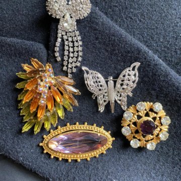 Винтажные броши Чехия СССР