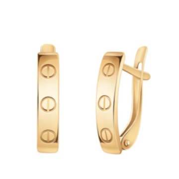 Золотые серьги