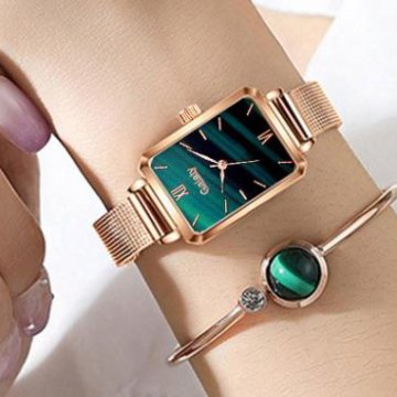 Модные женские часы и браслет