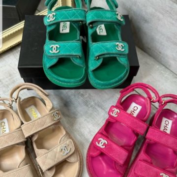 Сандалии на липучках Chanel женские