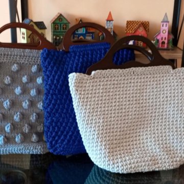 Сумки вязанные в наличии и на заказ