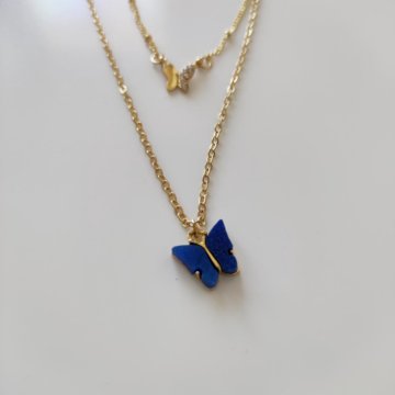 Двойная цепочка с бабочками новая