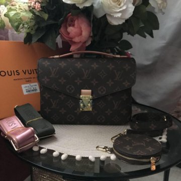 Louis Vuitton pochette metis новая сумка нат. кожа