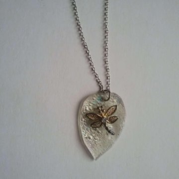 Подвеска перламутр/серебро