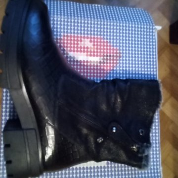 Сапоги кожаные