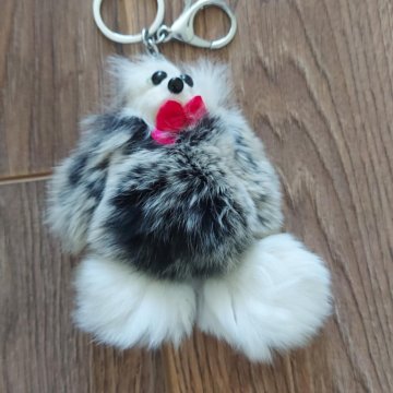 Брелок из натурального меха