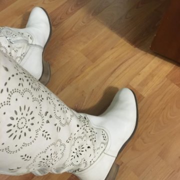 Сапоги весенние натуральная кожа