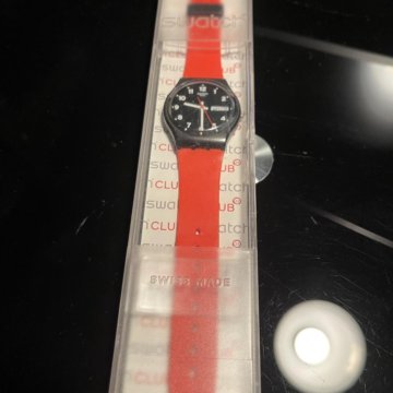 Часы Swatch оригинал красные