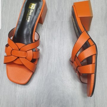 Шлепки сабо мюли