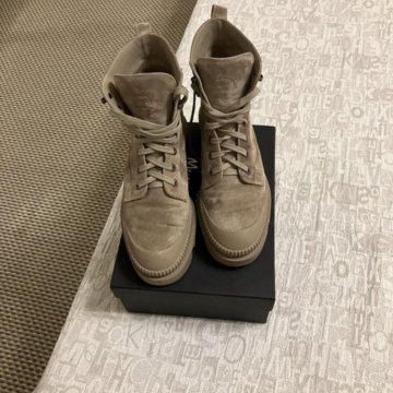 Ботинки Massimo Dutti замша