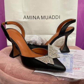 Amina Muaddi Новые туфли кожа