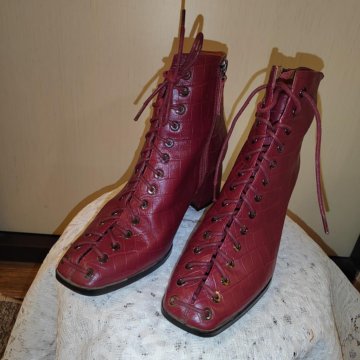 Nevalenki Wine ботинки на шнуровке