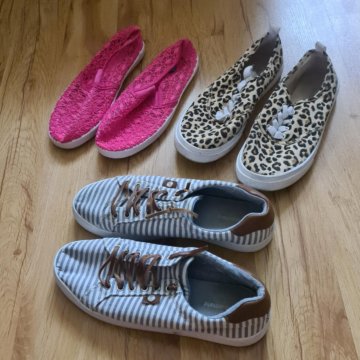 Все 3 пары, кедов- слипонов