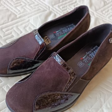 Туфли танкетка, нат.замша, 36 р-р