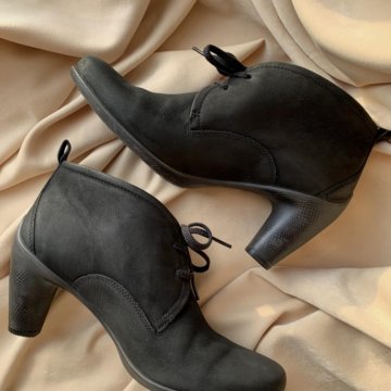 Ботильоны ecco натуральная кожа нубук