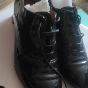 Ботинки женские, кожа, лак, 37 размер