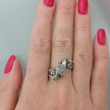 Кольцо серебро