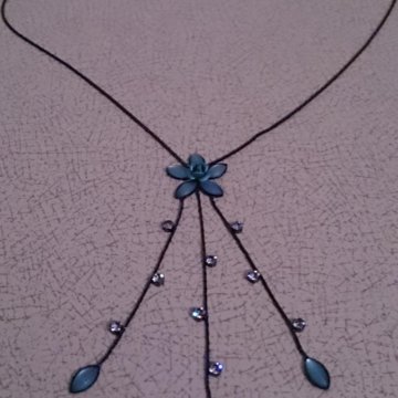 Колье-чокер Незабудка