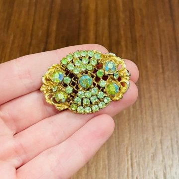 Брошь Чехия винтаж Аврора бореалис