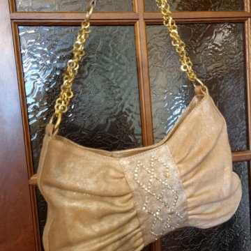 Новый золотой клатч сумка loriblu