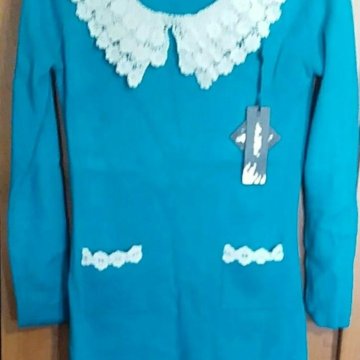 Платье машинная вязка