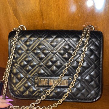 Сумка кожаная Love Moschino