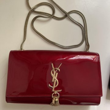 Красный Клатч Saint Laurent / сумка Ysl