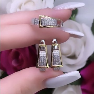 Серебряный комплект новый