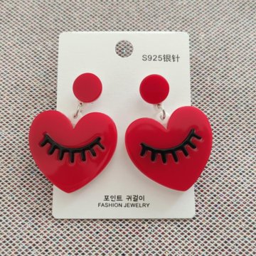 Серьги сердечки