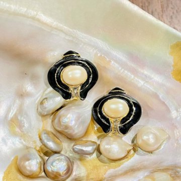 Клипсы США винтаж жемчуг