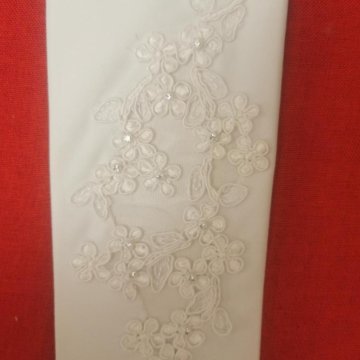 Перчатки атласные, новые