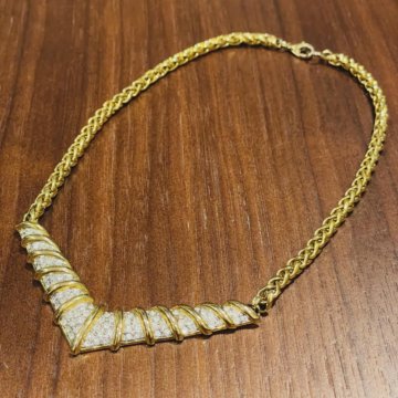 Колье США винтаж позолота