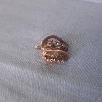 Серьги золото 375проба КР