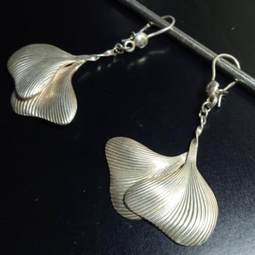 Серьги серебро 916 винтаж, Таллин СССР