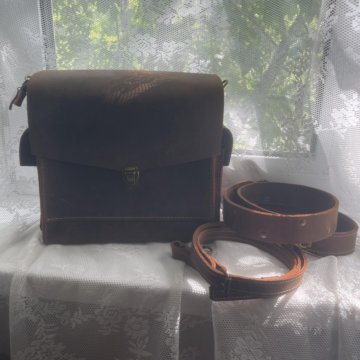 Сумка натуральная кожа цвет Табак НОВАЯ