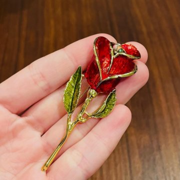 Брошь США Винтаж эмаль