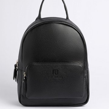 Рюкзак кожаный чёрный трансформер