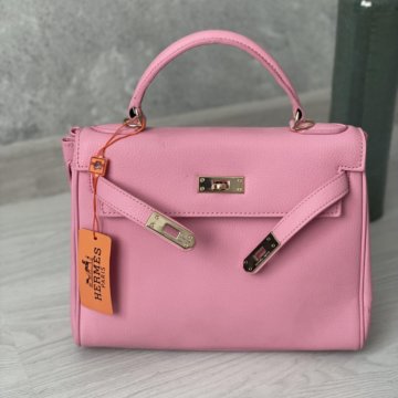 Новая сумка Hermes розовая