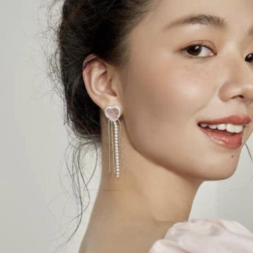 Серьги с сердцем