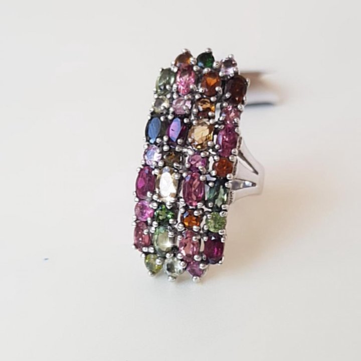 Кольцо с Турмалинами