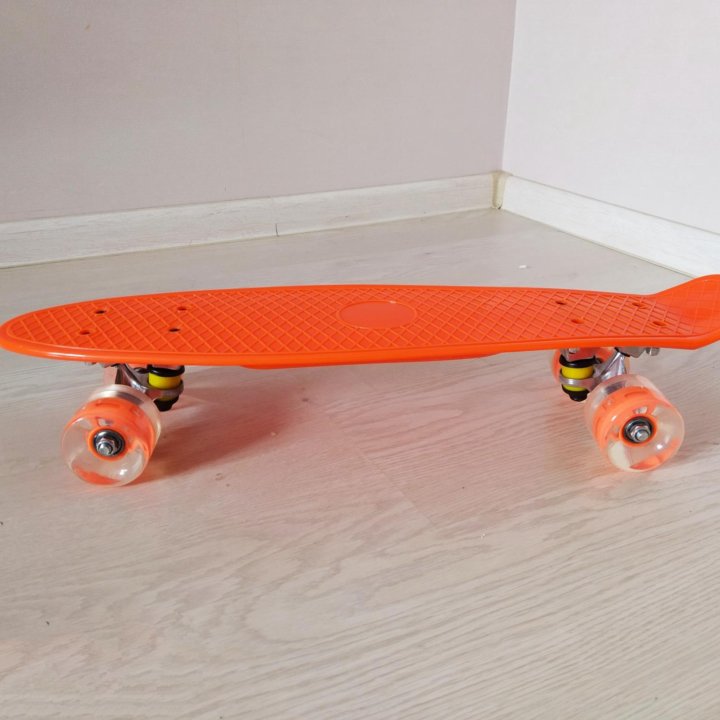 Лонгборд Penny board Скейт борд  Оранжевый