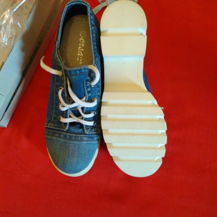 Туфли ждинсовые