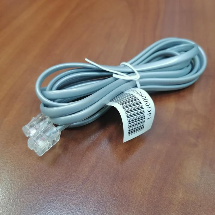 Телефонный модемный кабель RJ-11 + бонус RJ-45