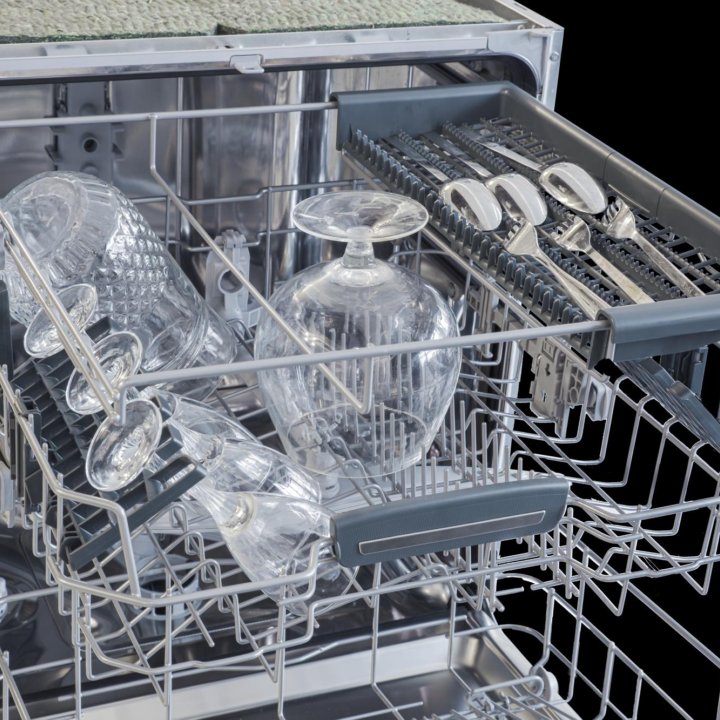 Новая встраиваемая посудомоечная машина широкая