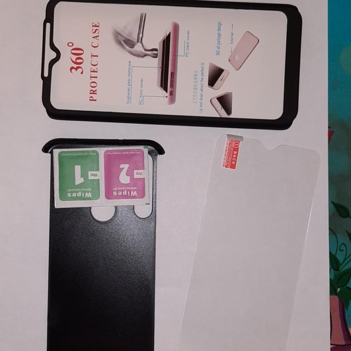 Чехол полное покрытие с стеклом на Xiaomi NOTE 8t