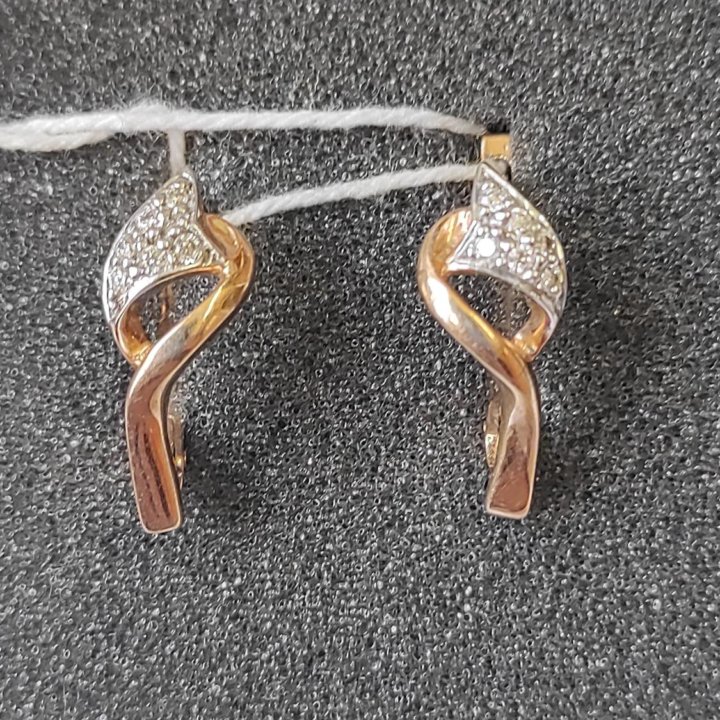 Серьги золотые