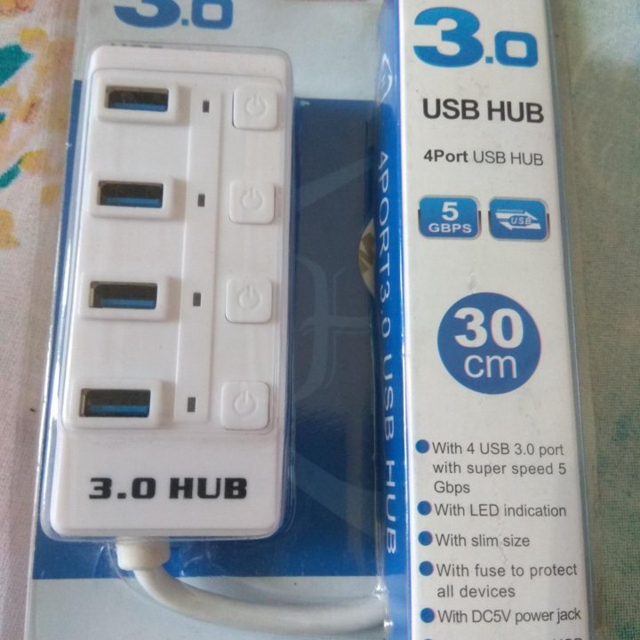 кабель USB HUB на 4 порта