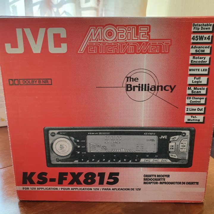 Новая автомагнитола JVC KS-FX815