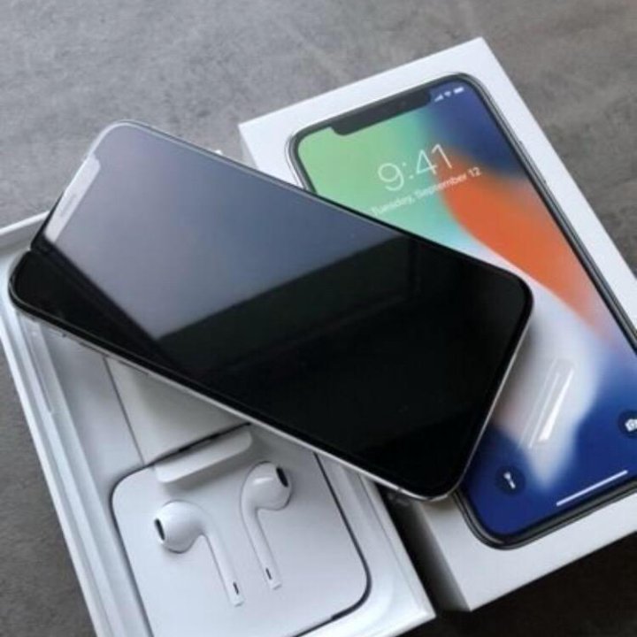 iPhone X Silver 256gb RFB Магазин,Рассрочка