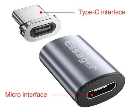 Магнитный Micro USB адаптер